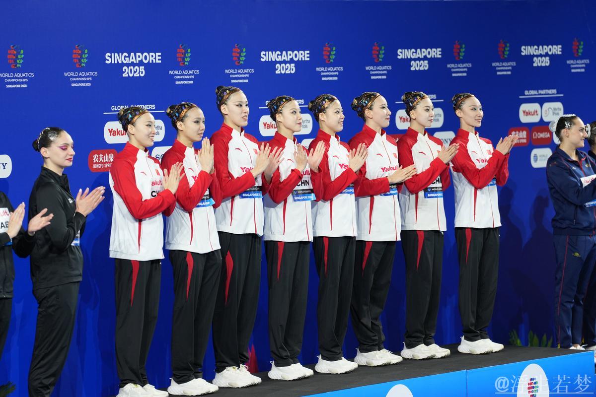 中国队再夺世锦赛花样游泳集体技巧自选桂冠